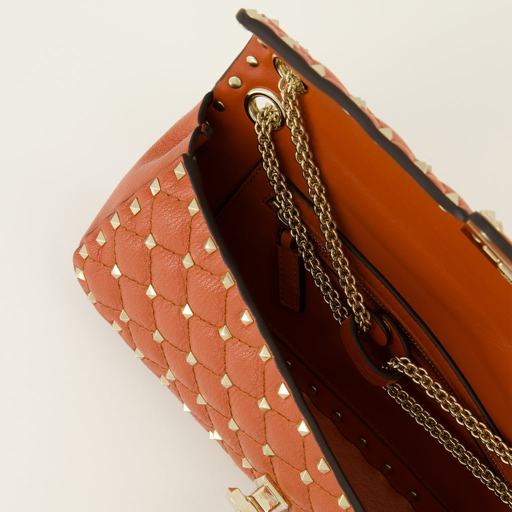 Sacs à main et épaule Bolso Rockstud Spike Naranja Valentino Garavani Orange Femme