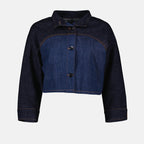 Jackets Veste courte en jean Fendi Dark blue Femme