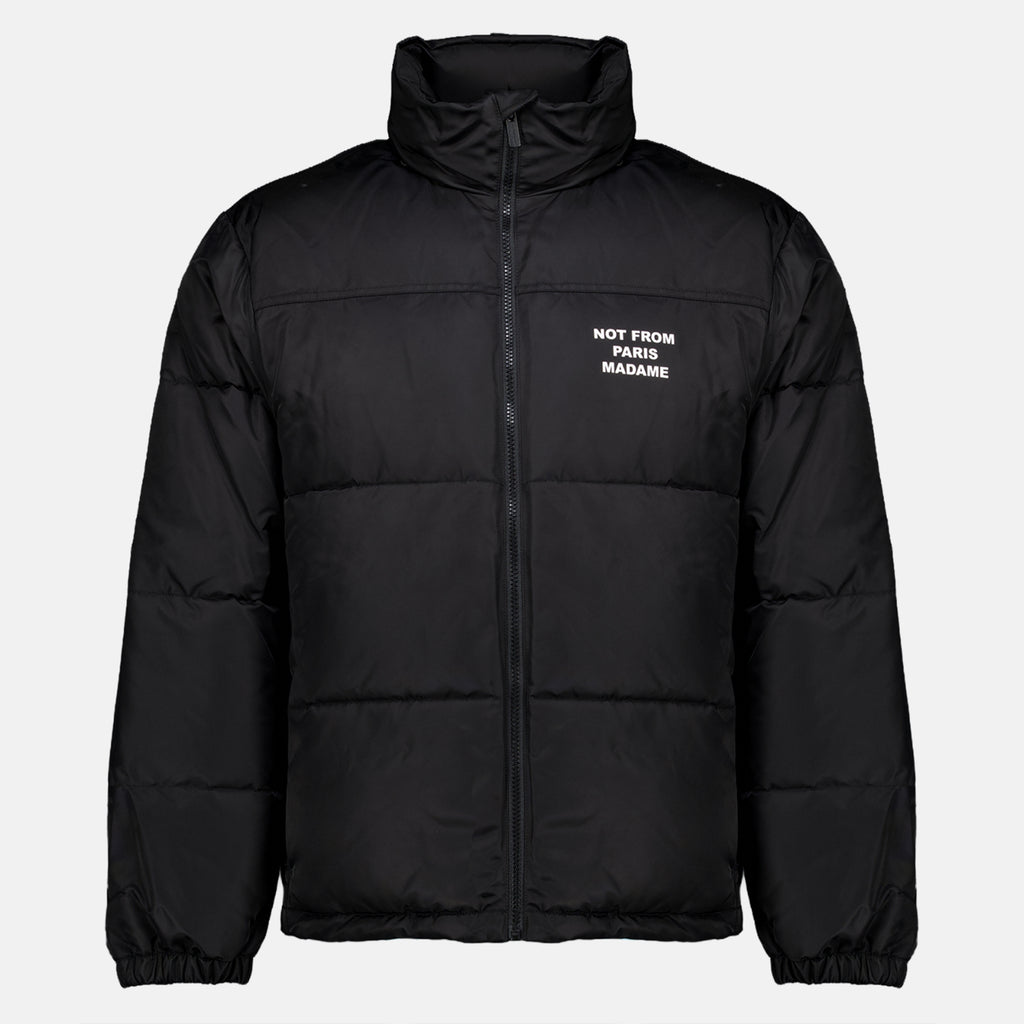 Manteaux Doudoune Slogan noire Drole De Monsieur Noir Homme
