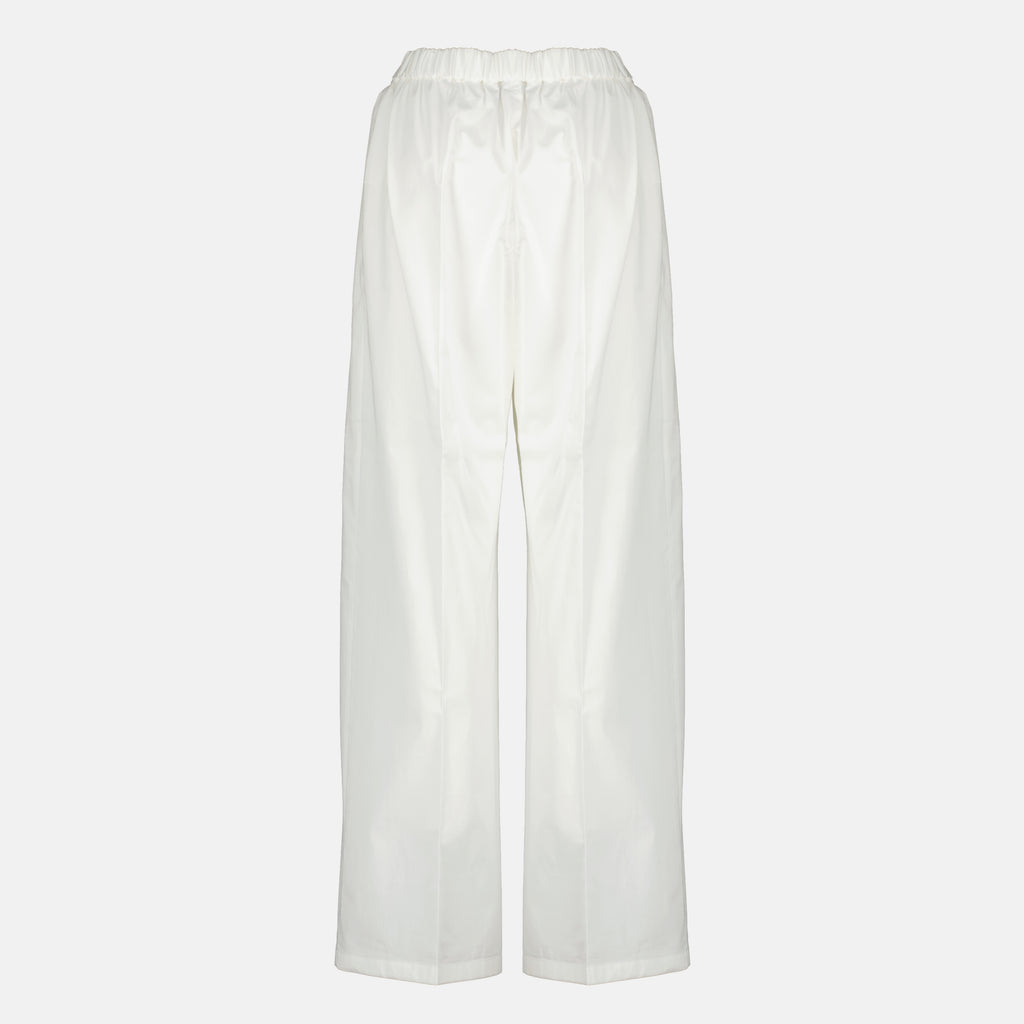 Pantalons Pantaloni in Cotone Bianchi Patou Blanc Femme
