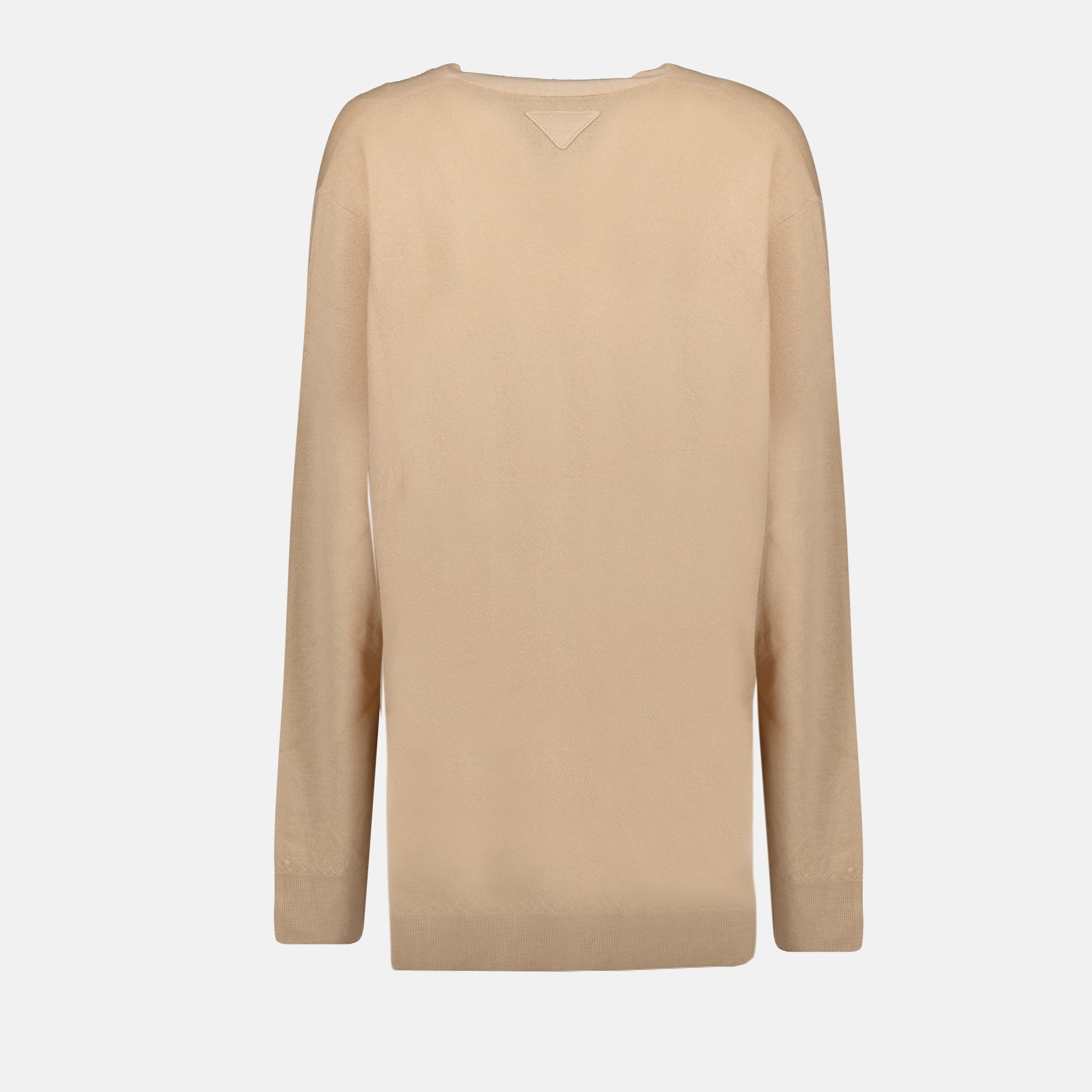 니트웨어 울 가디건 Prada 베이지 Femme