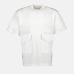 T-shirt T-shirt à poches Sacai Bianco Homme