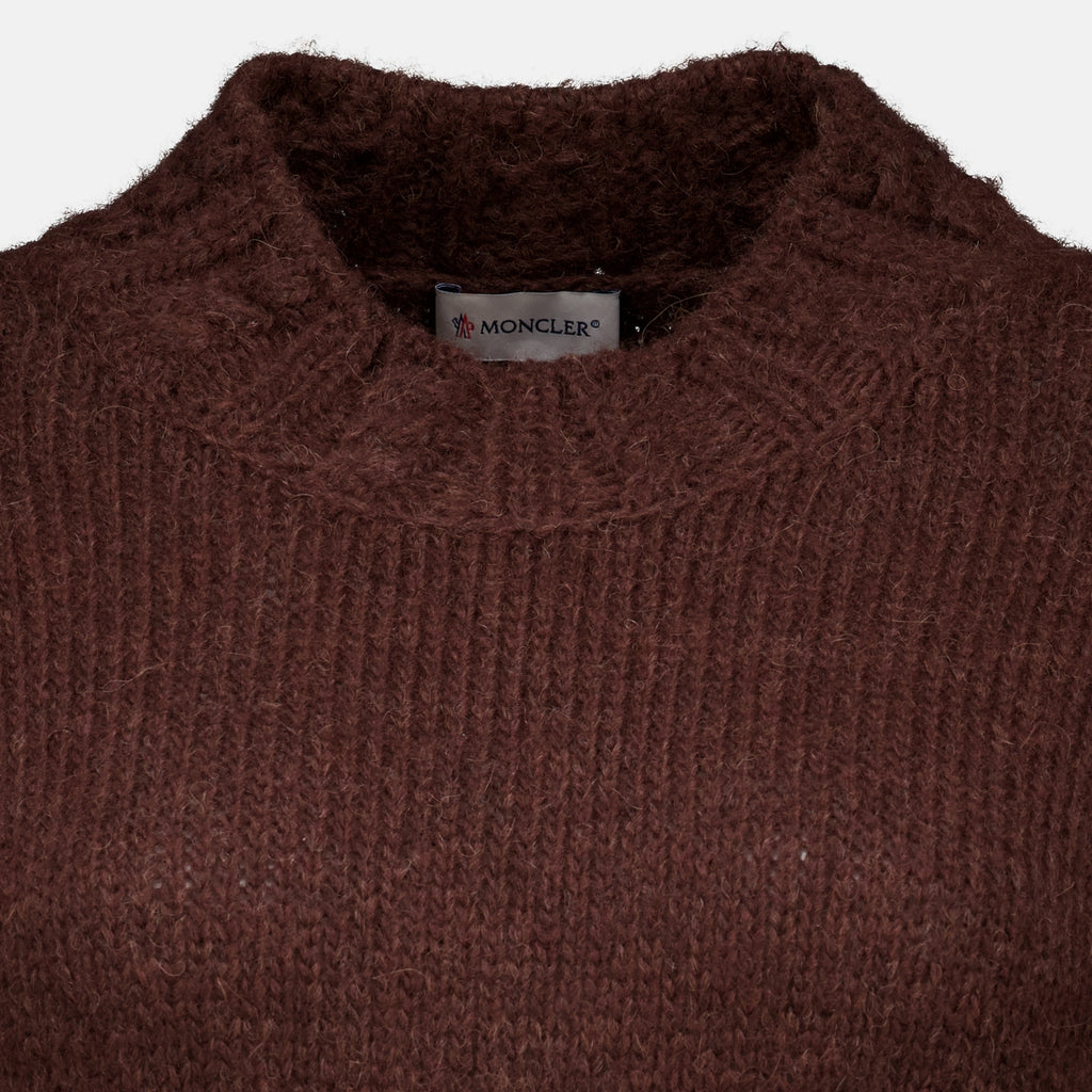 Maille Pull marron en alpaga Moncler Marron Femme