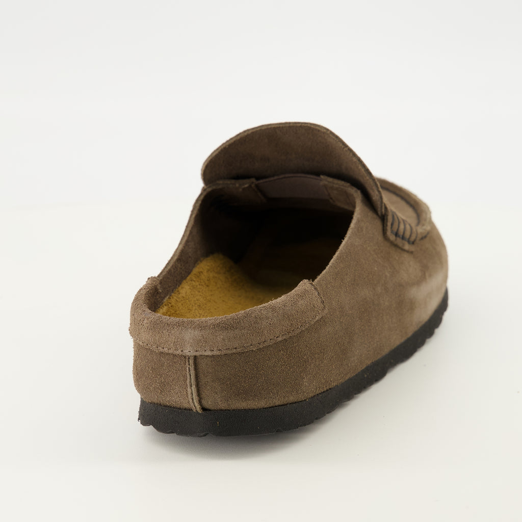 Chaussures ouvertes 뮤ules 나폴리 랩 브라운 Birkenstock Marron Unisexe