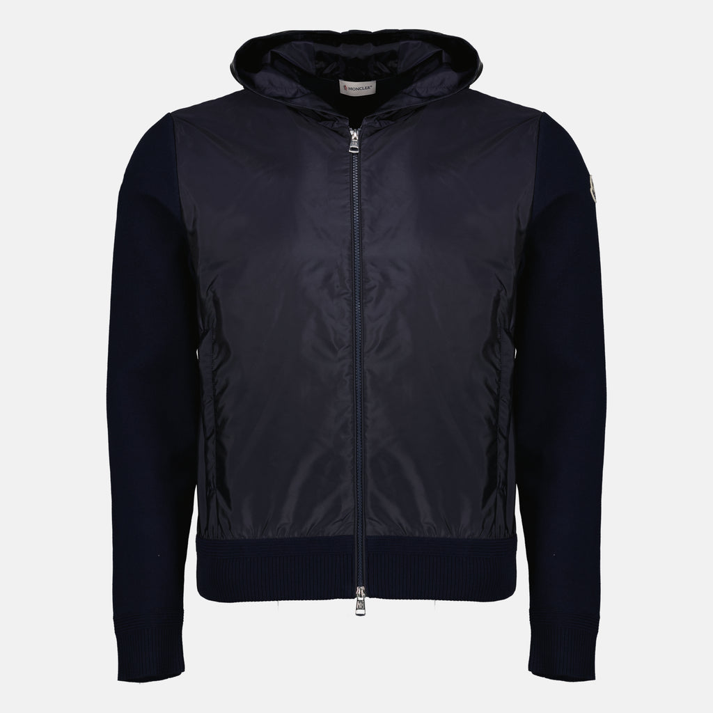 Vestes Cárdigan de algodón navy Moncler Bleu foncé Homme