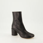 Ankle boots Stitch-Out Leather Ankle Boots Mm6 Black Femme