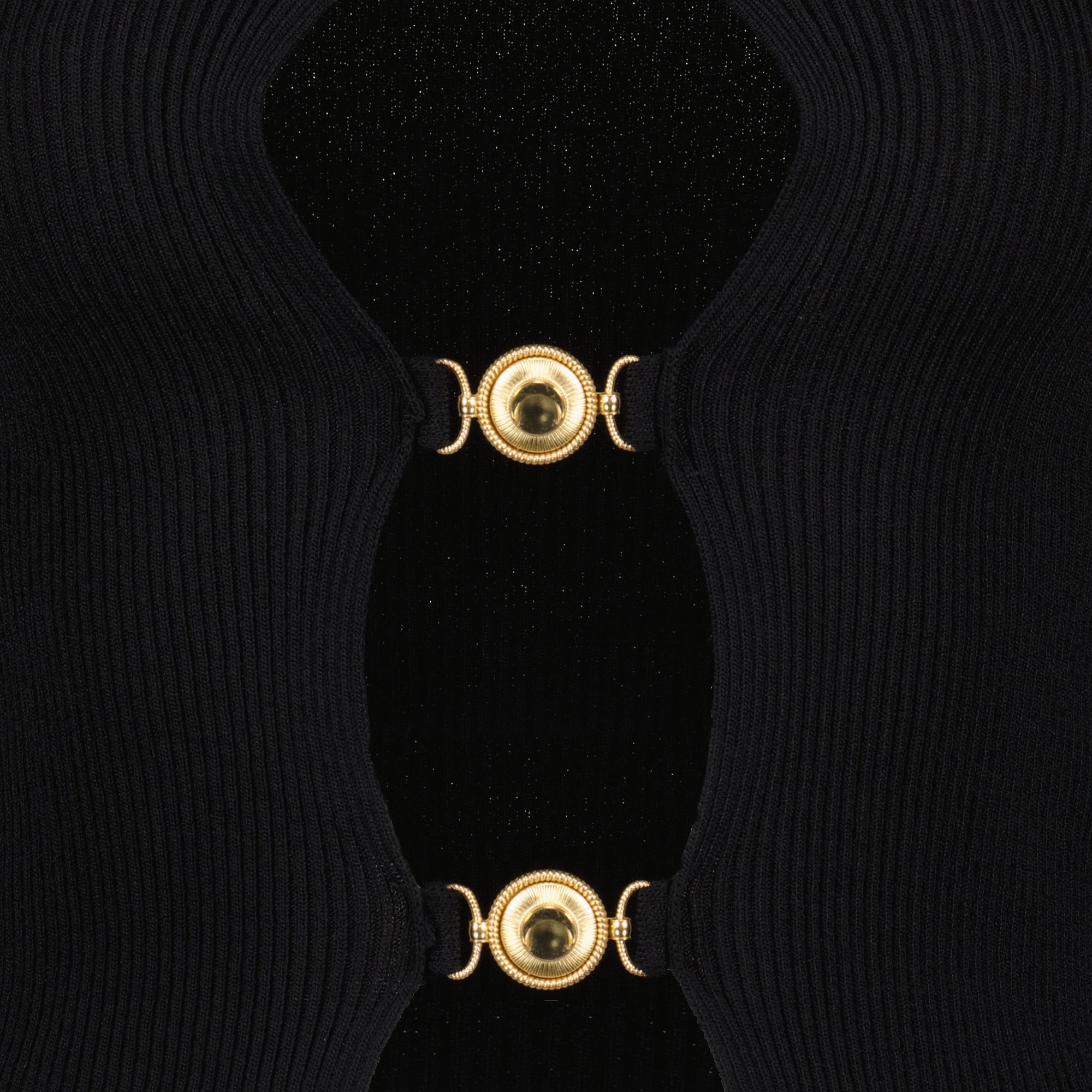 Maille ブラックカットアウトカーディガン Marine Serre Noir Femme