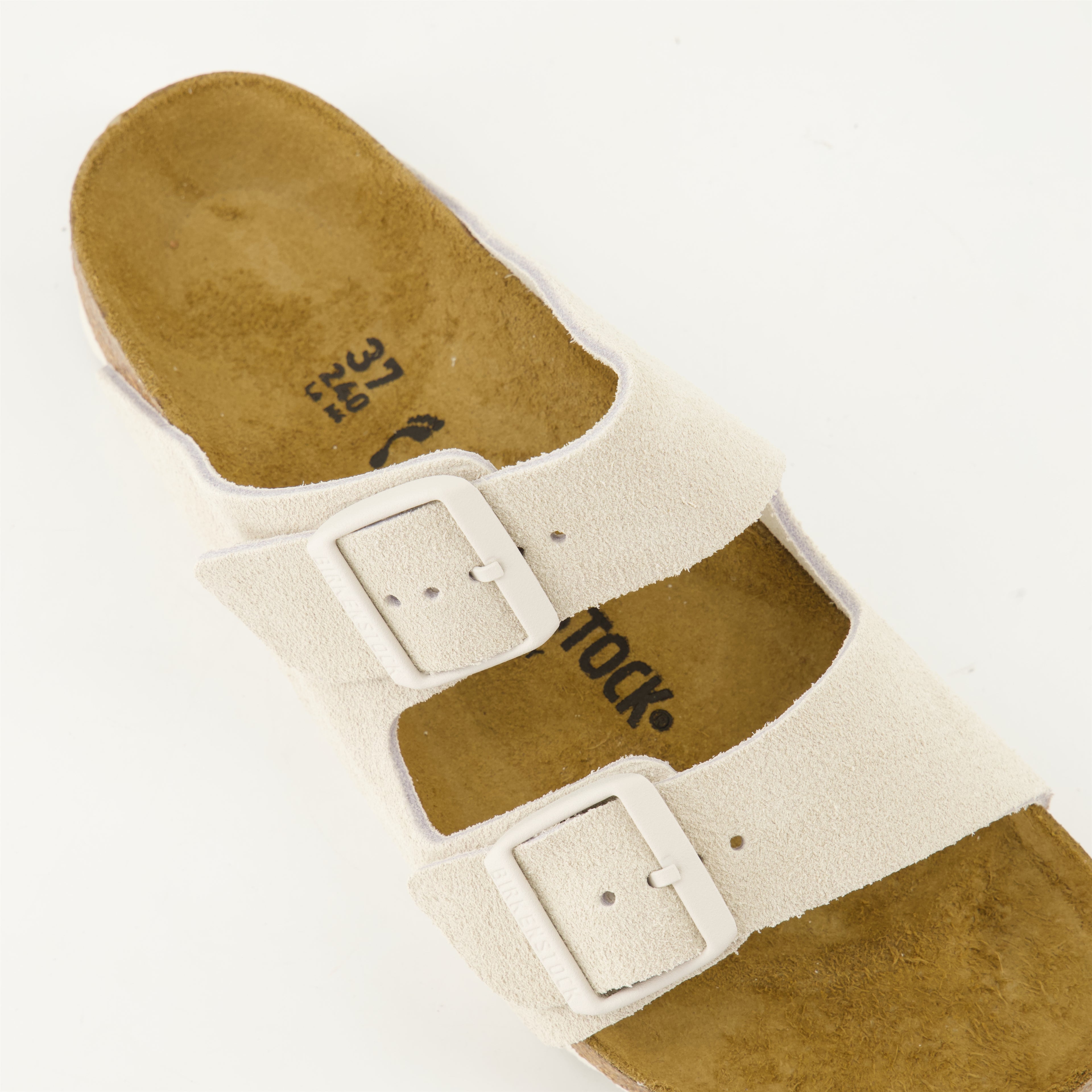 Zapatos abiertos Zapatillas Arizona Birkenstock Beige Femme