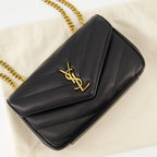 Sacs à main et épaule Sac Loulou small Saint Laurent Noir Femme