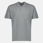 Immagine del Polo in Piquet di Cotone Grigio di Dior per Uomo - Collezione Primavera-Estate 2026 - Vista Frontale
