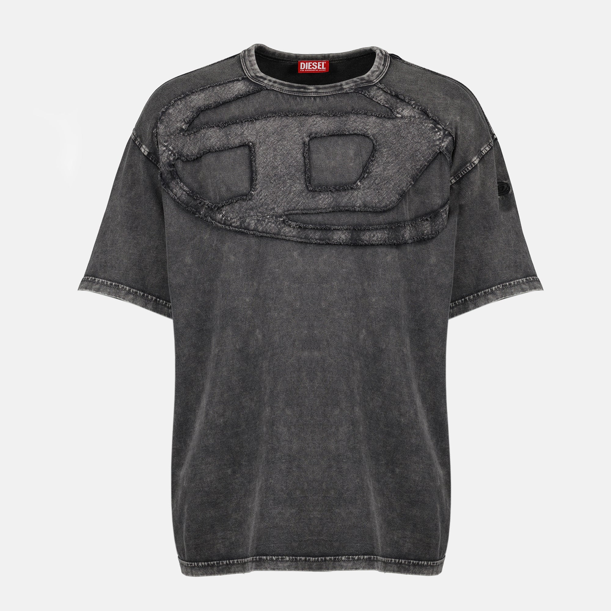 T-shirts Camiseta gris T-Boxt-Den oversized Diesel Gris Homme
