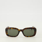 Imagen de las gafas de sol SLM130 marrones de la marca Saint Laurent para Unisex - Temporada Primavera-Verano 2026 - Vista Frontal