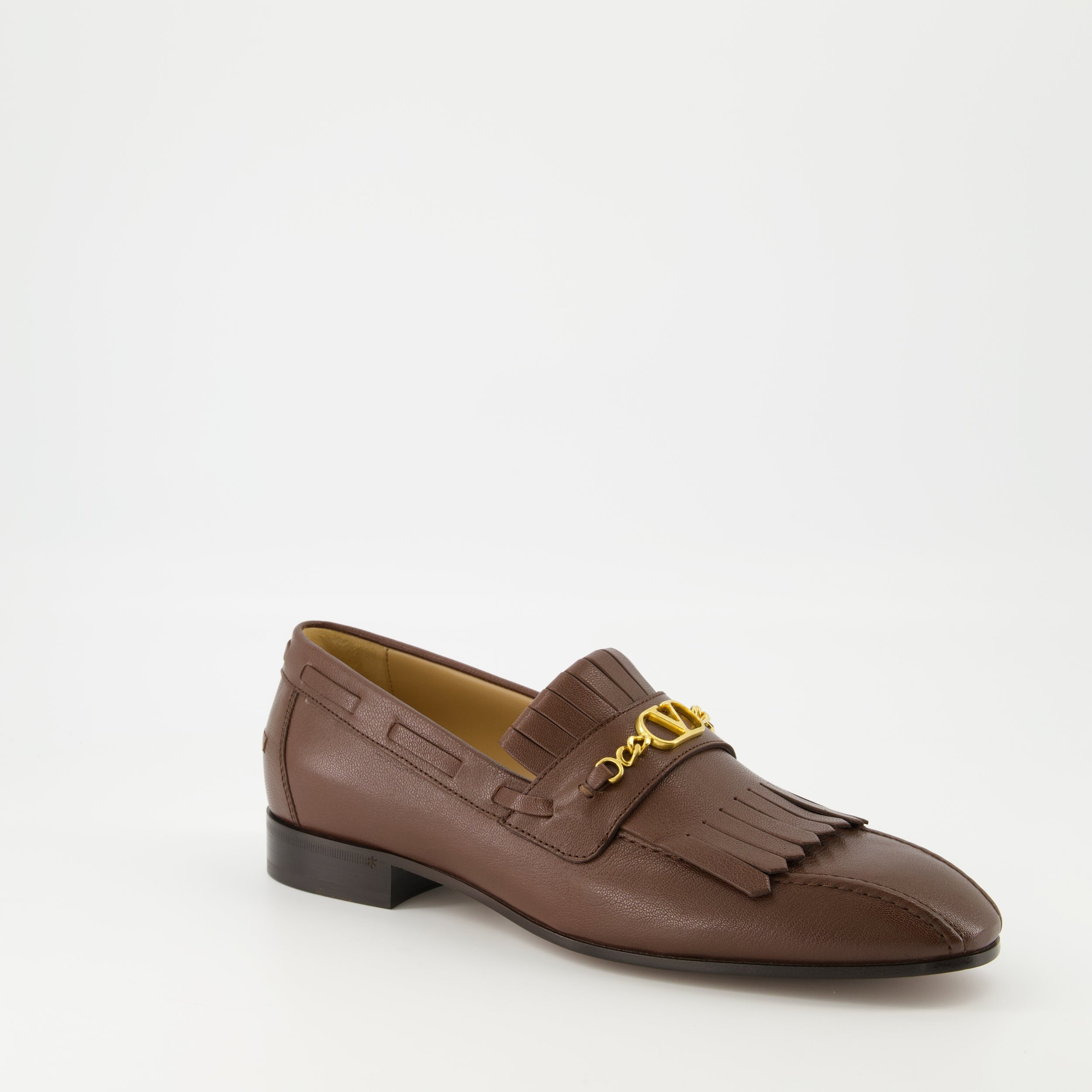 Loafers VLogo Loafers Valentino Garavani Brown Homme