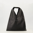 Imagen del bolso japonés negro pequeño de la marca Mm6 para mujeres - Temporada Primavera-Verano 2026 - Vista Trasera