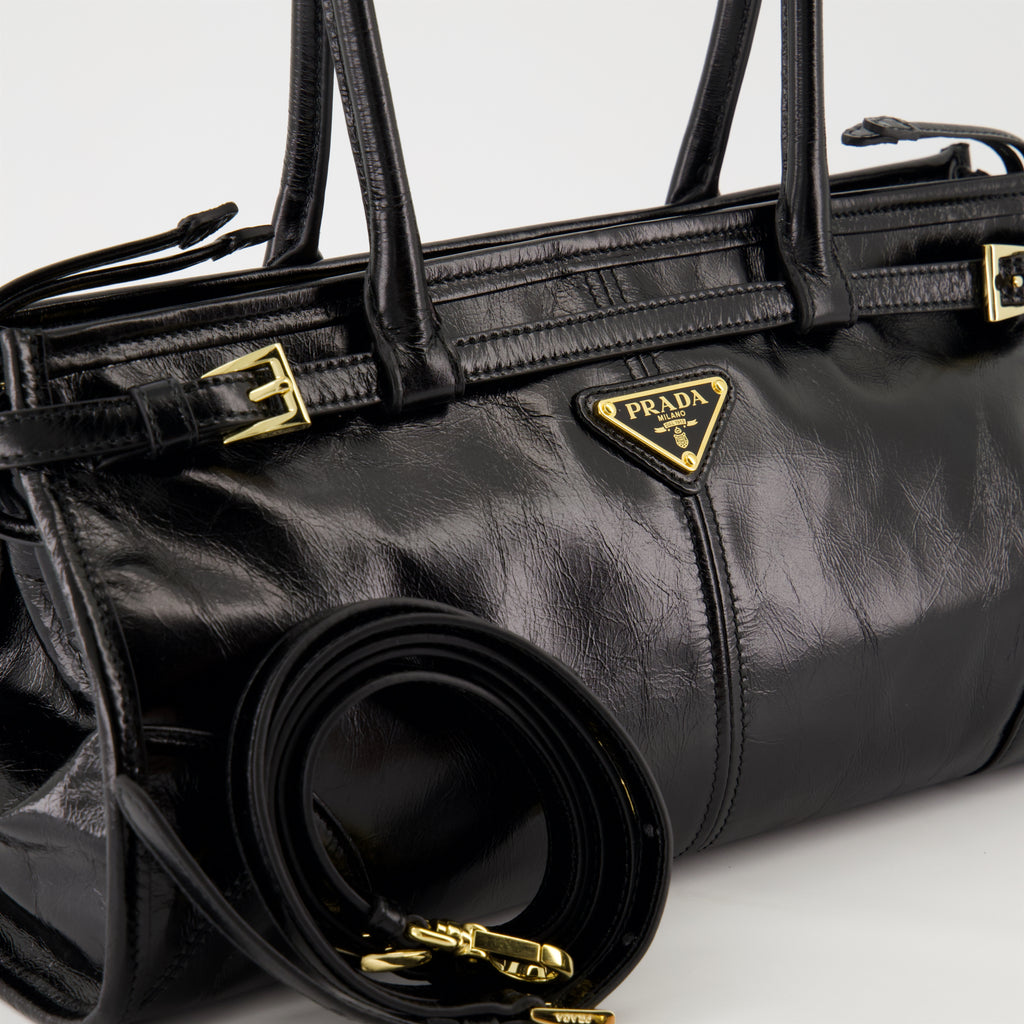 Sacs à main et épaule Sac en cuir Prada Noir Femme