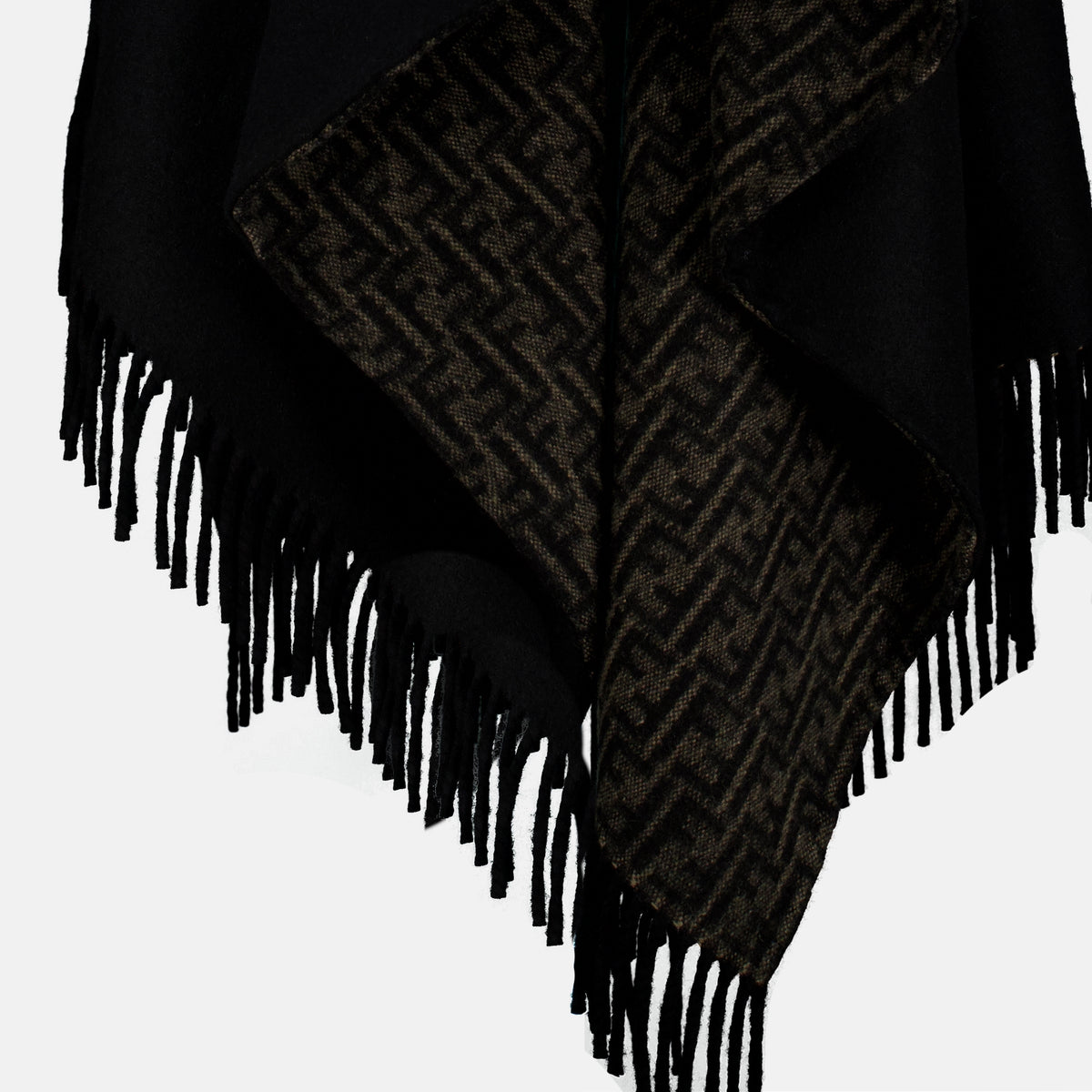 Vestes Poncho FF Zucca noir Fendi Noir Femme