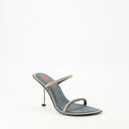 オープントゥシューズ D-havanna Sdl ハイヒールサンダル Diesel 青 Femme