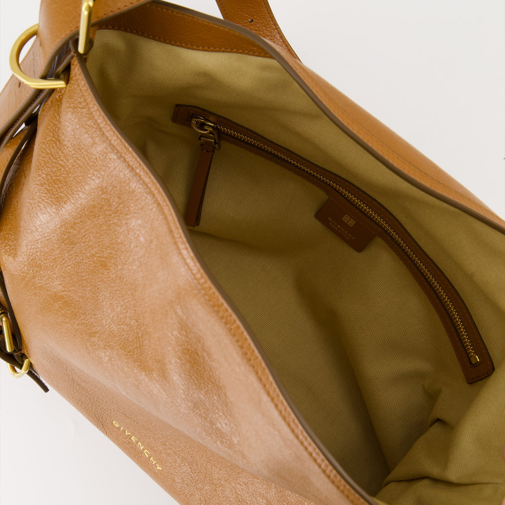 Bolsas de mão e de ombro Saco de Couro Voyou Givenchy Marrom Femme