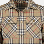 Camisas Camisa de Xadrez Burberry Bege Homme