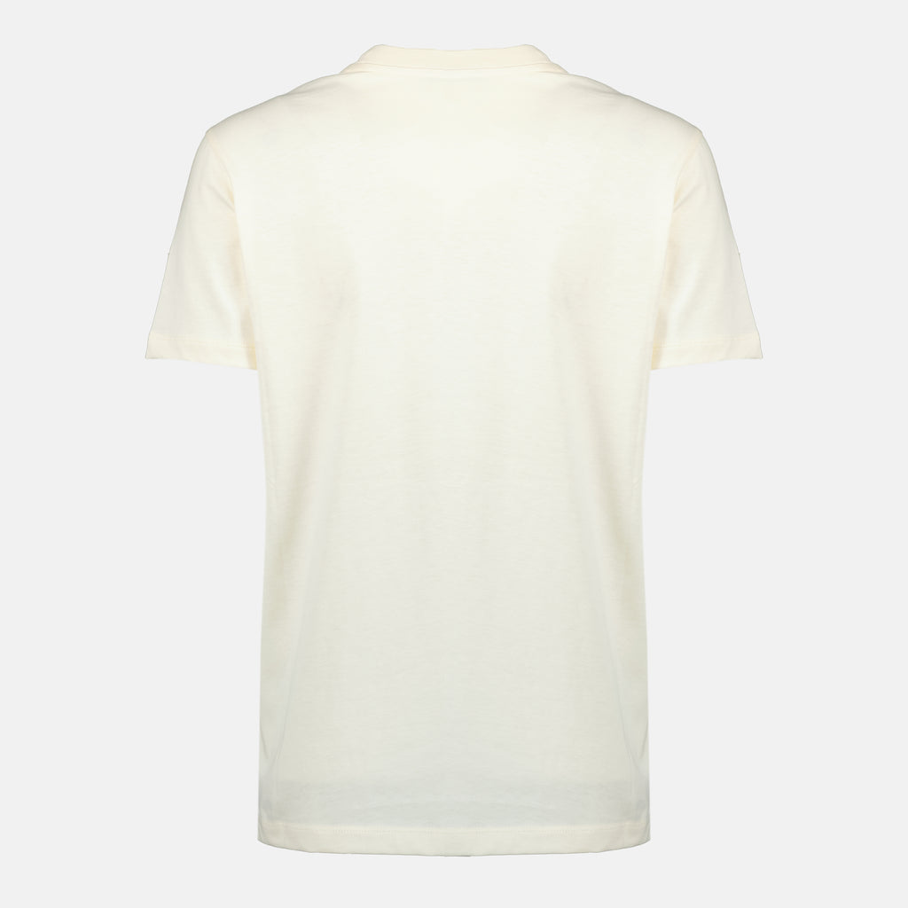 Image of the article Women's white embroidered logo T-shirt by Moncler - Spring-Summer 2026 - Back view