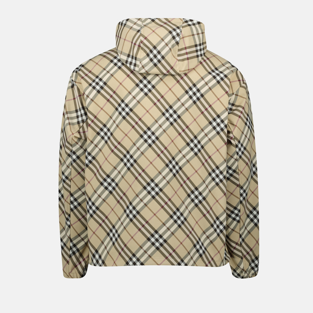 Jackets Cavalier Check Windbreaker Burberry Beige Homme