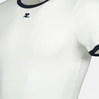 T-shirt T-shirt Firmata Courrèges Bianco Homme