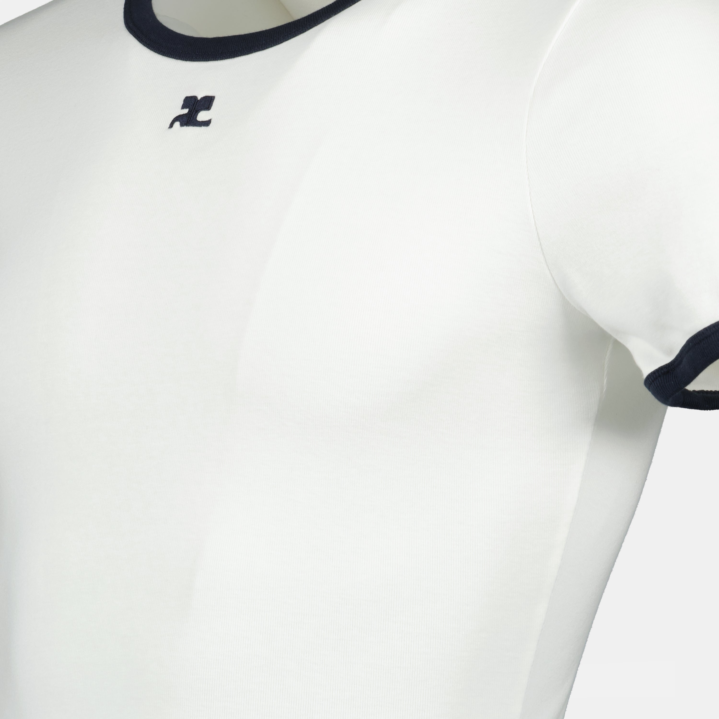 T-shirts Signature T-Shirt Courrèges White Homme