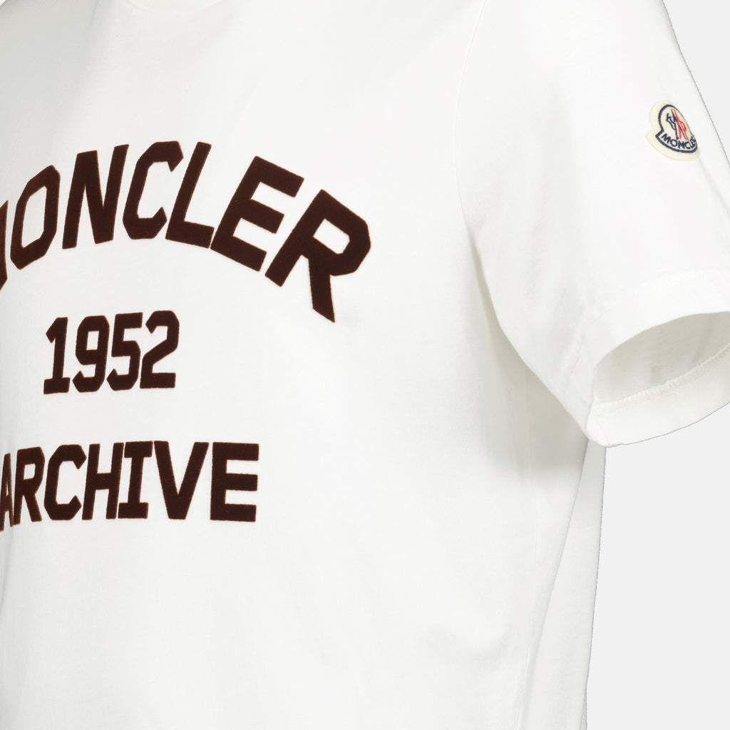 T-shirts Printed T-shirt Moncler White Homme