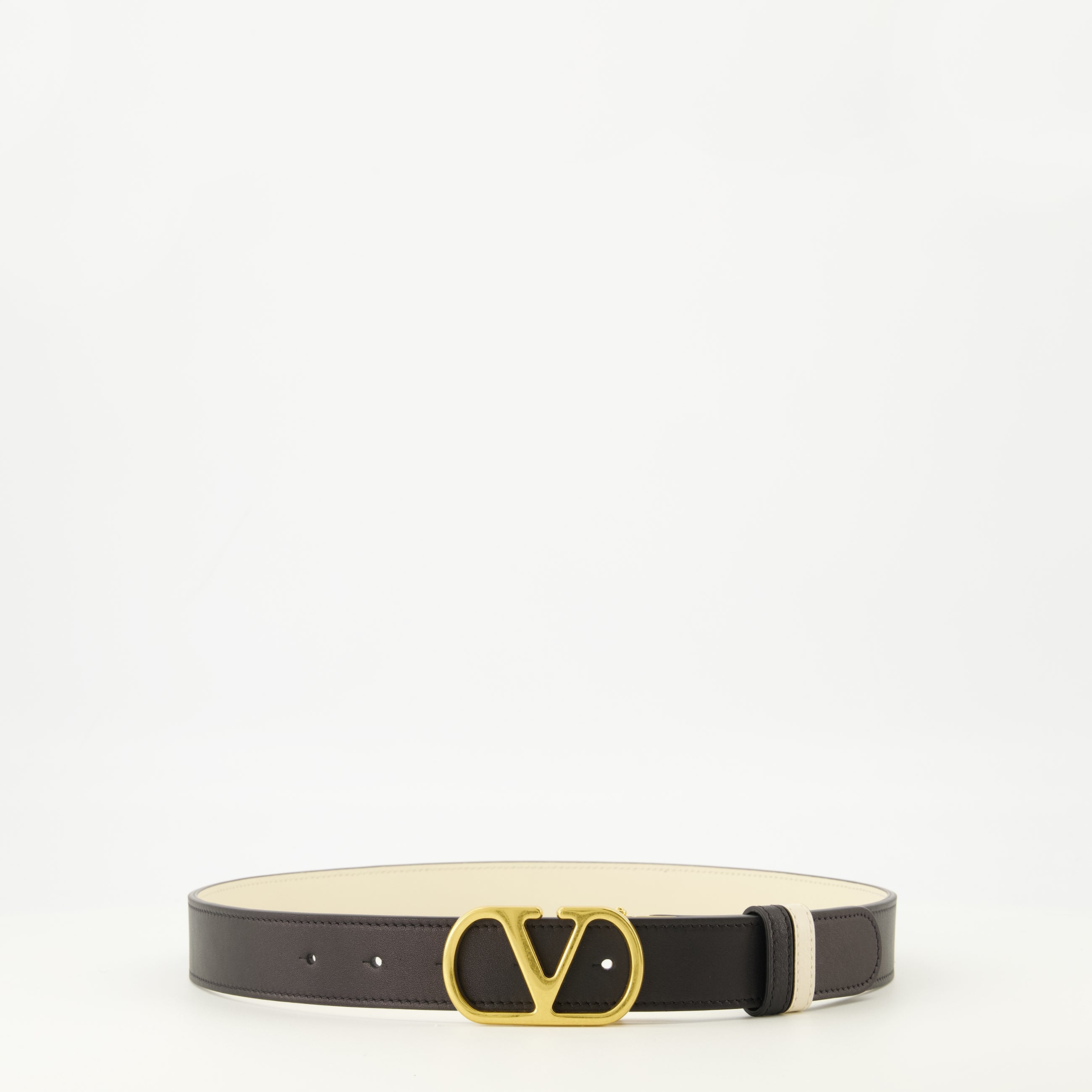 Image de l'article Ceinture VLogo réversible blanc et noir 30 mm de la marque Valentino Garavani pour Femme - Saison Printemps-Été 2026 - Vue détaillée_2