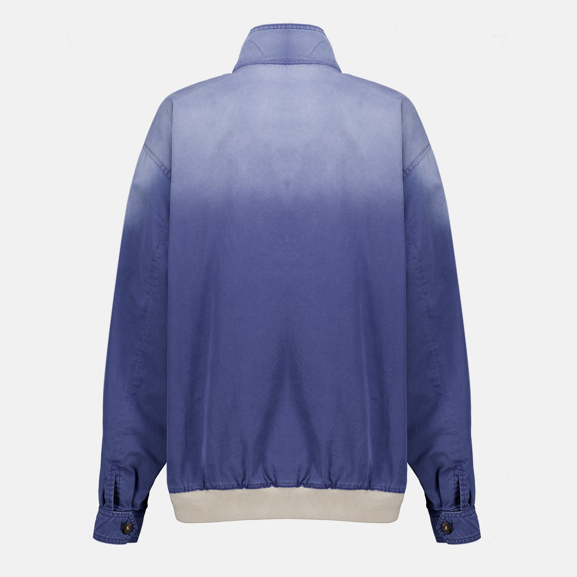 Vestes Blusão de Serge Envelhecido em Azul Marinho Miu Miu Bleu foncé Femme