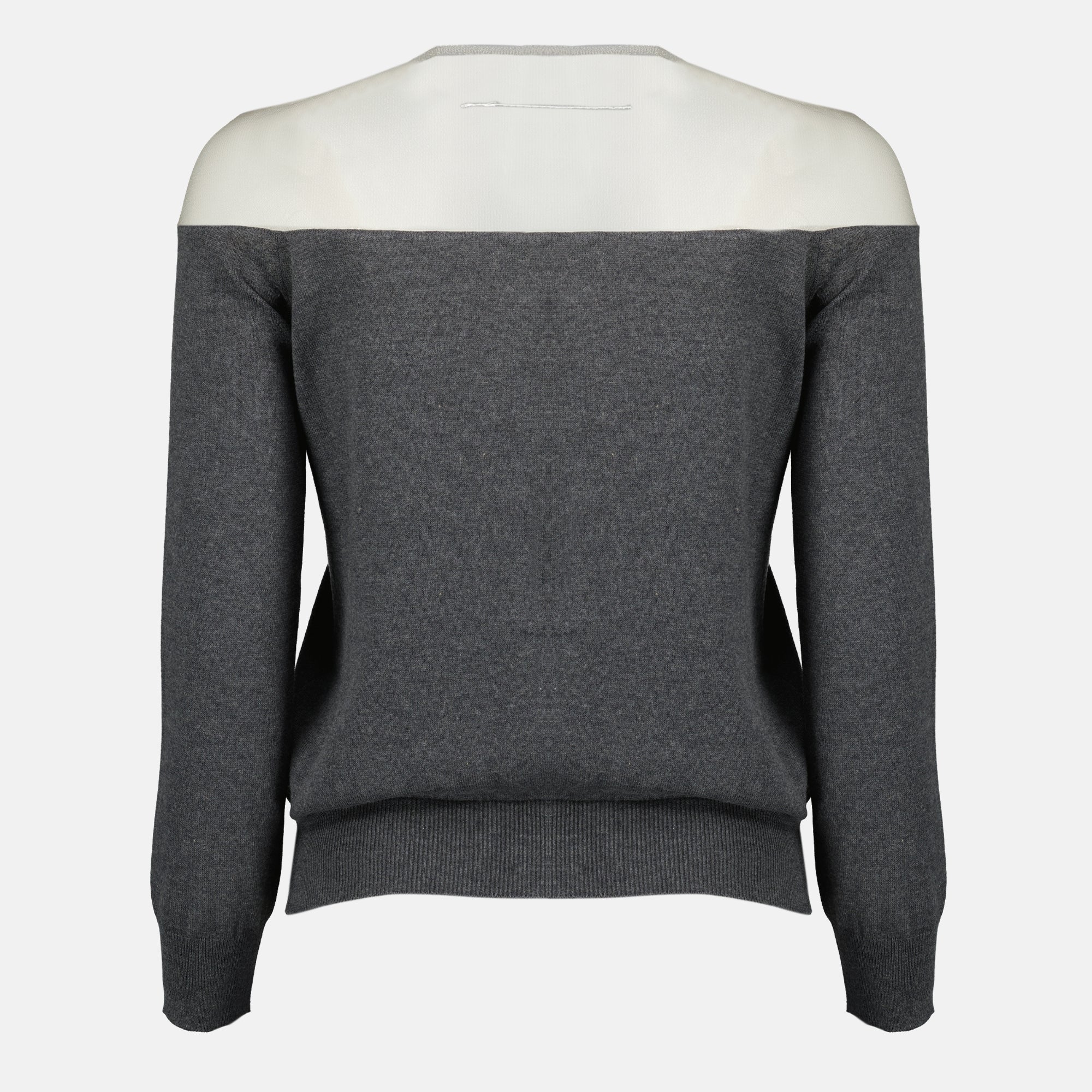Maille Cardigan gris en maille Mm6 Gris Femme