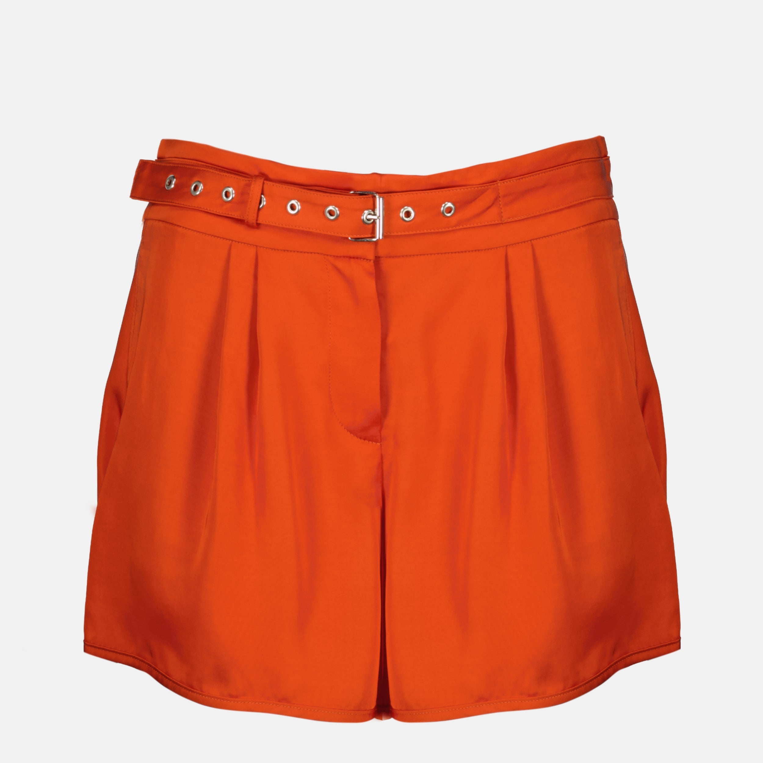 Shorts Short orange effet satiné Iro Orange Femme