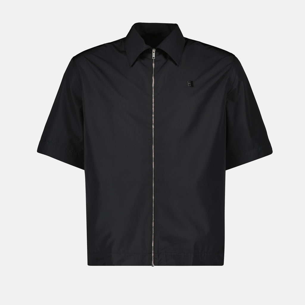 Shirts 4G Zip Shirt Givenchy Black Men