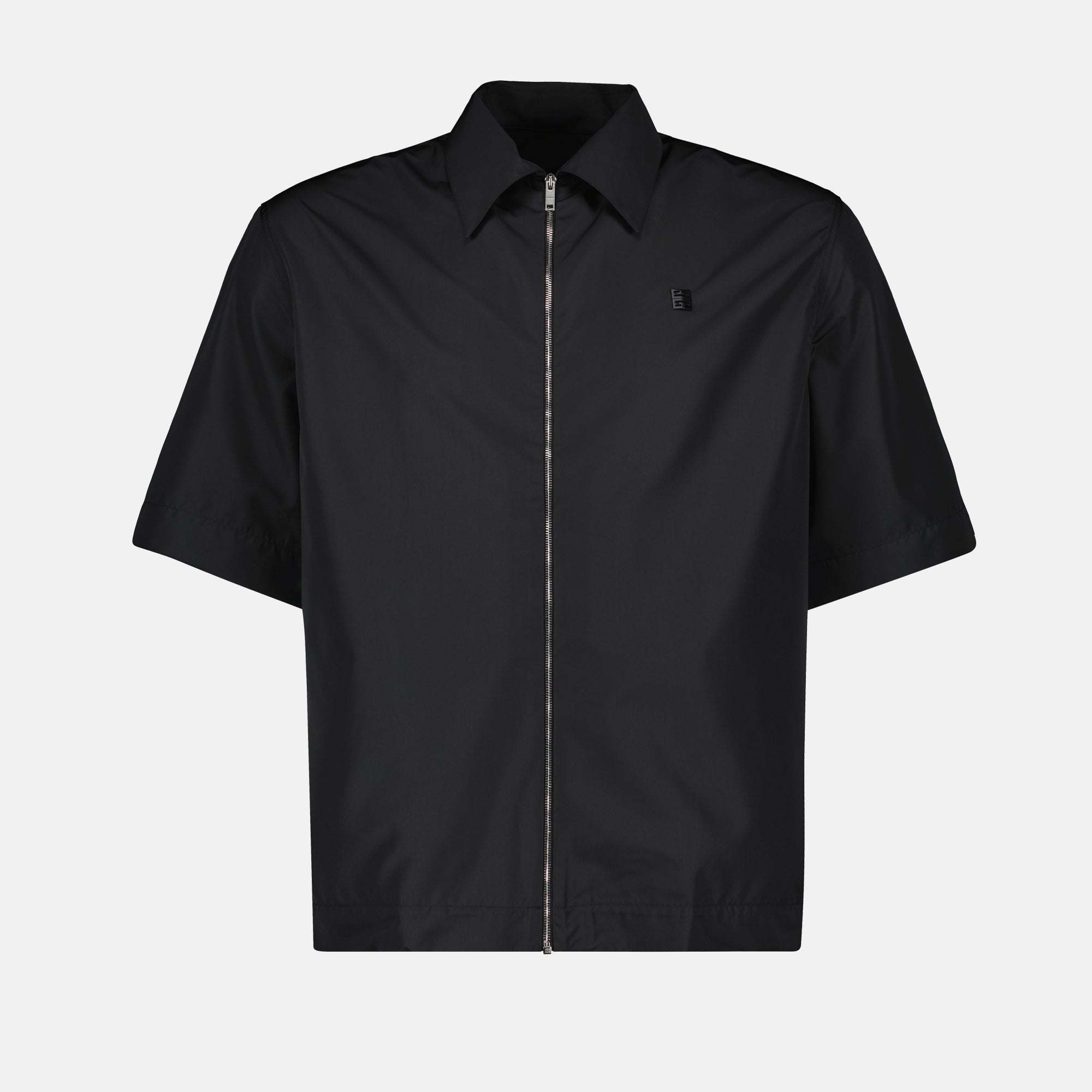 Shirts 4G Zip Shirt Givenchy Black Men