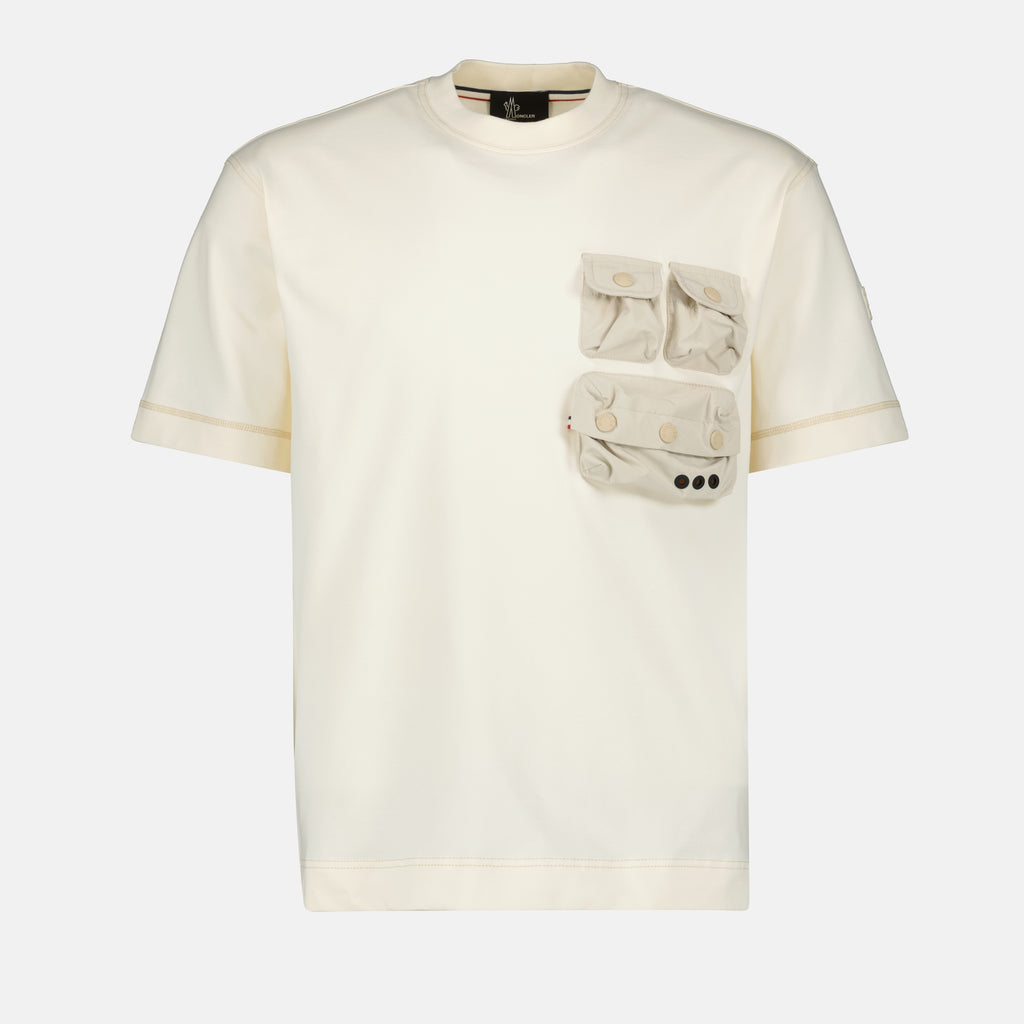 T-Shirts T-Shirt mit Tasche Moncler Grenoble Beige Homme