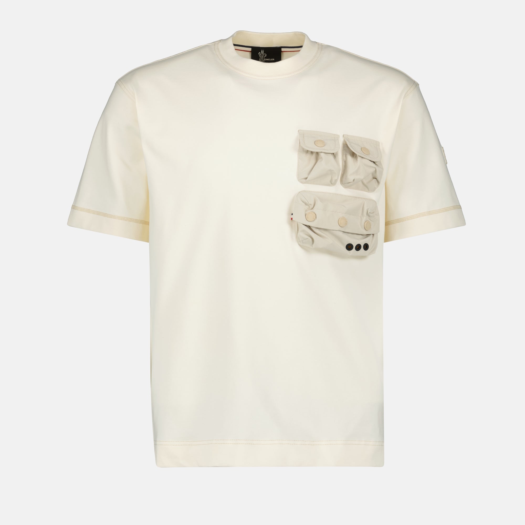 T-shirts T-shirt avec poches Moncler Grenoble Beige Homme