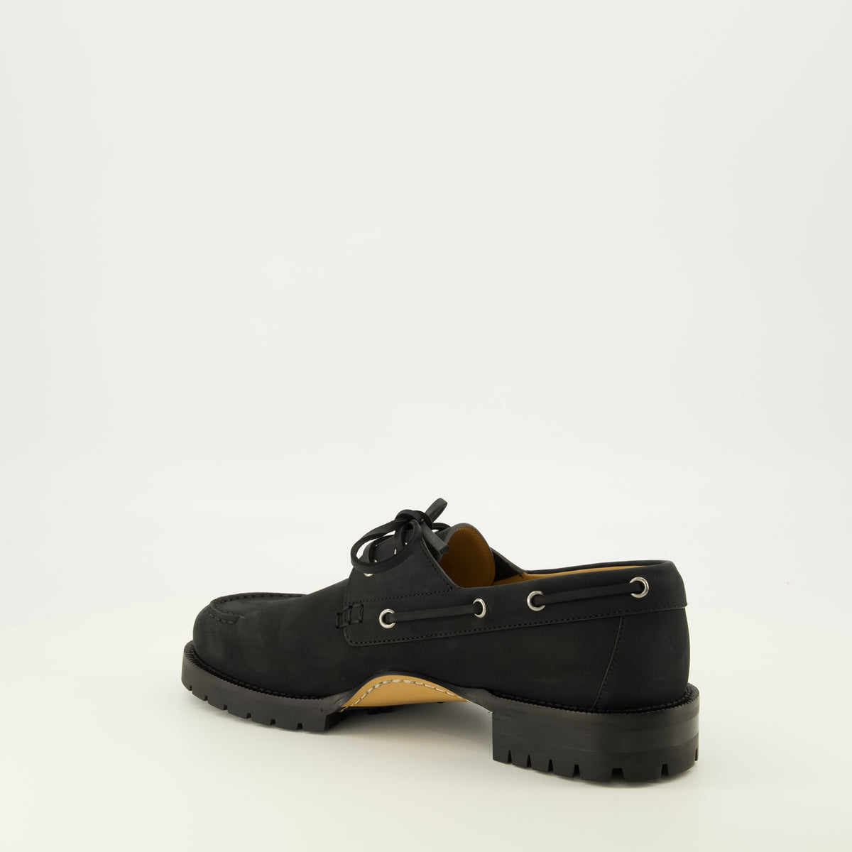 Chaussures de ville Chaussures bateau Archie Lug Dior Noir Homme