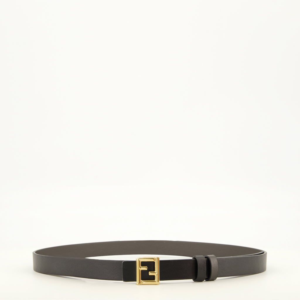 Ceintures リバーシブルFFベルト ブラック Fendi Noir Femme