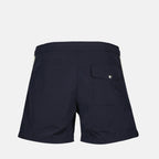 Image of the Moncler Men's Trimmed Swim Shorts - Spring-Summer 2025 - Back View