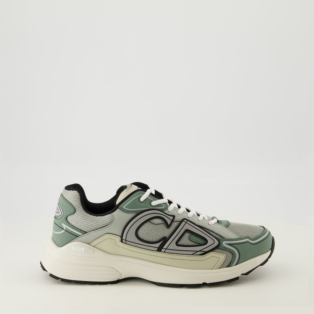 Image of the B30 green sneakers by Dior for Men - Spring-Summer 2026 - Right side view