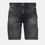 Shorts Short en jean D-fin Diesel Black Homme