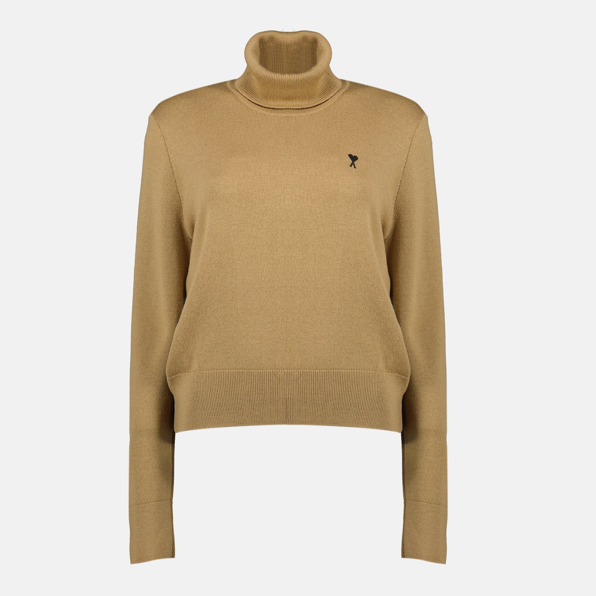 Image de l'article Pull col roulé Ami de coeur de la marque Ami PARIS pour Femme - Saison Automne-Hiver 2025 - Vue de Face