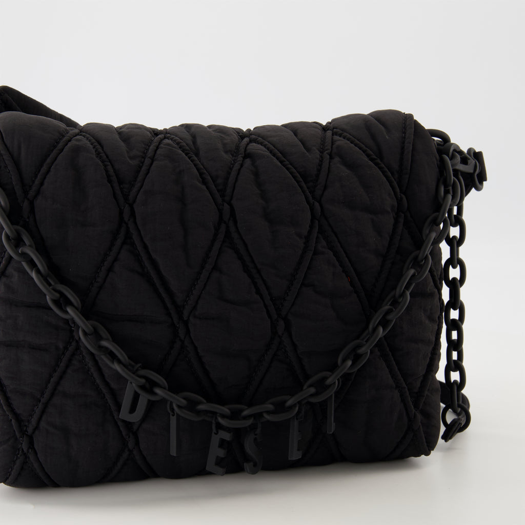Sacs à main et épaule Sac Charm-D en nylon matelassé Diesel Noir Femme