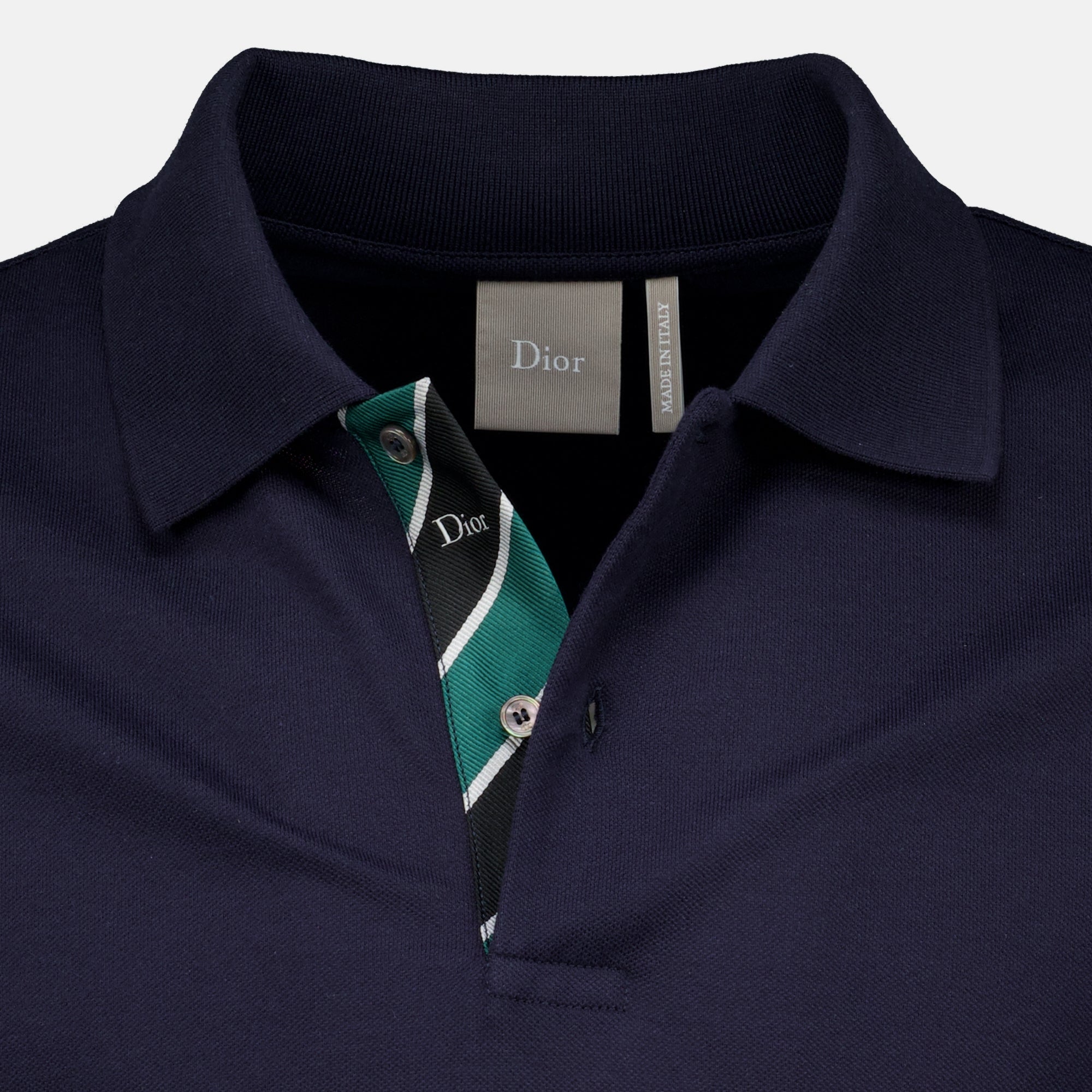 Polos Polo in Cotone Blu Marino Dior Bleu foncé Homme