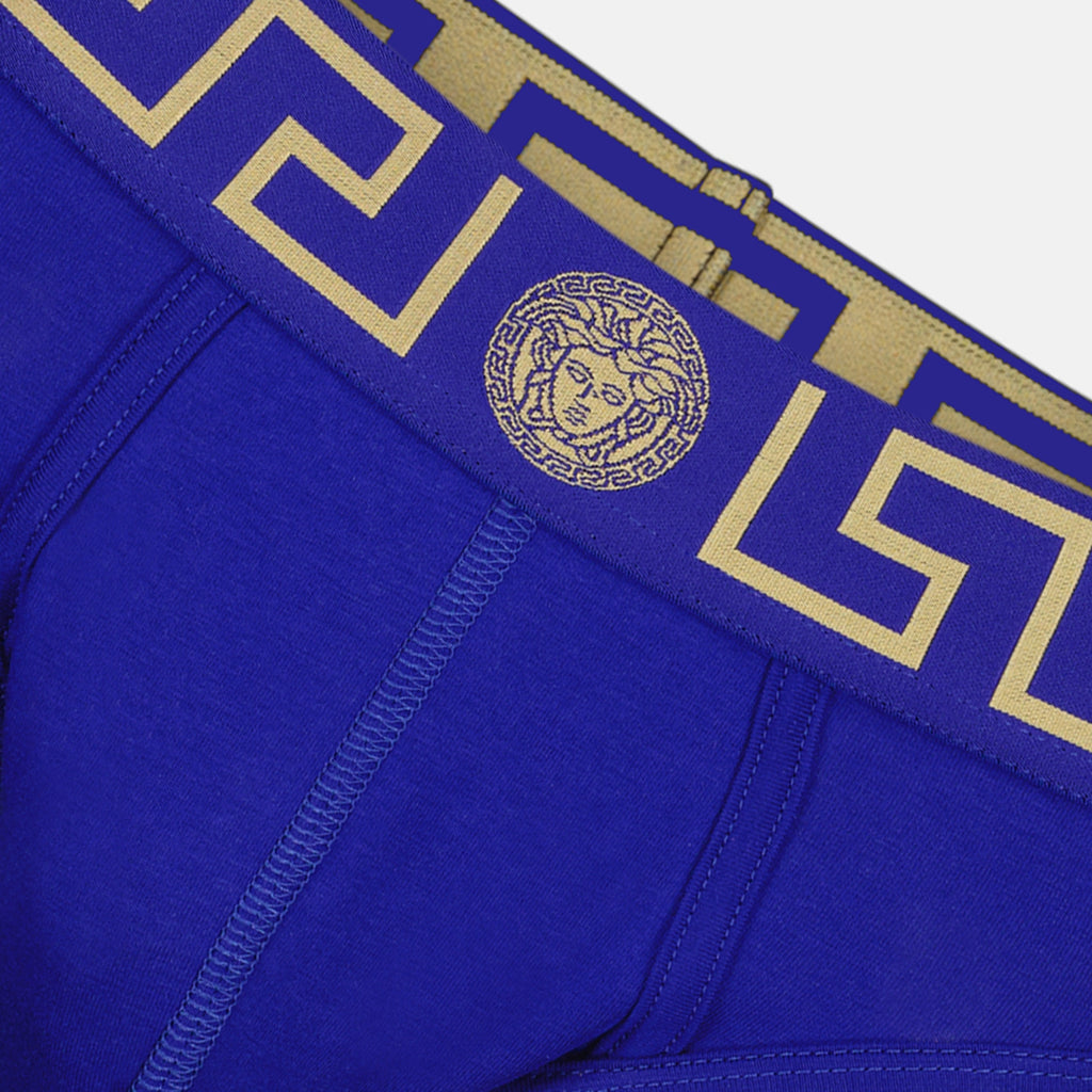 Sous-vêtements et homewear Slip Medusa Greca Versace Bleu Homme