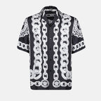 Shirts Medusa Chains Shirt Versace Black Homme