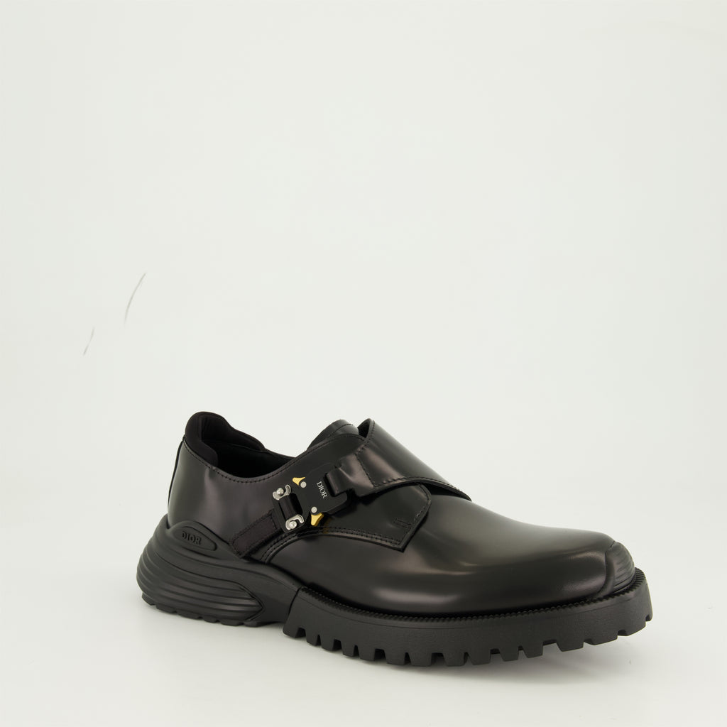 Chaussures de ville Derbies Monk Combat Dior Noir Homme