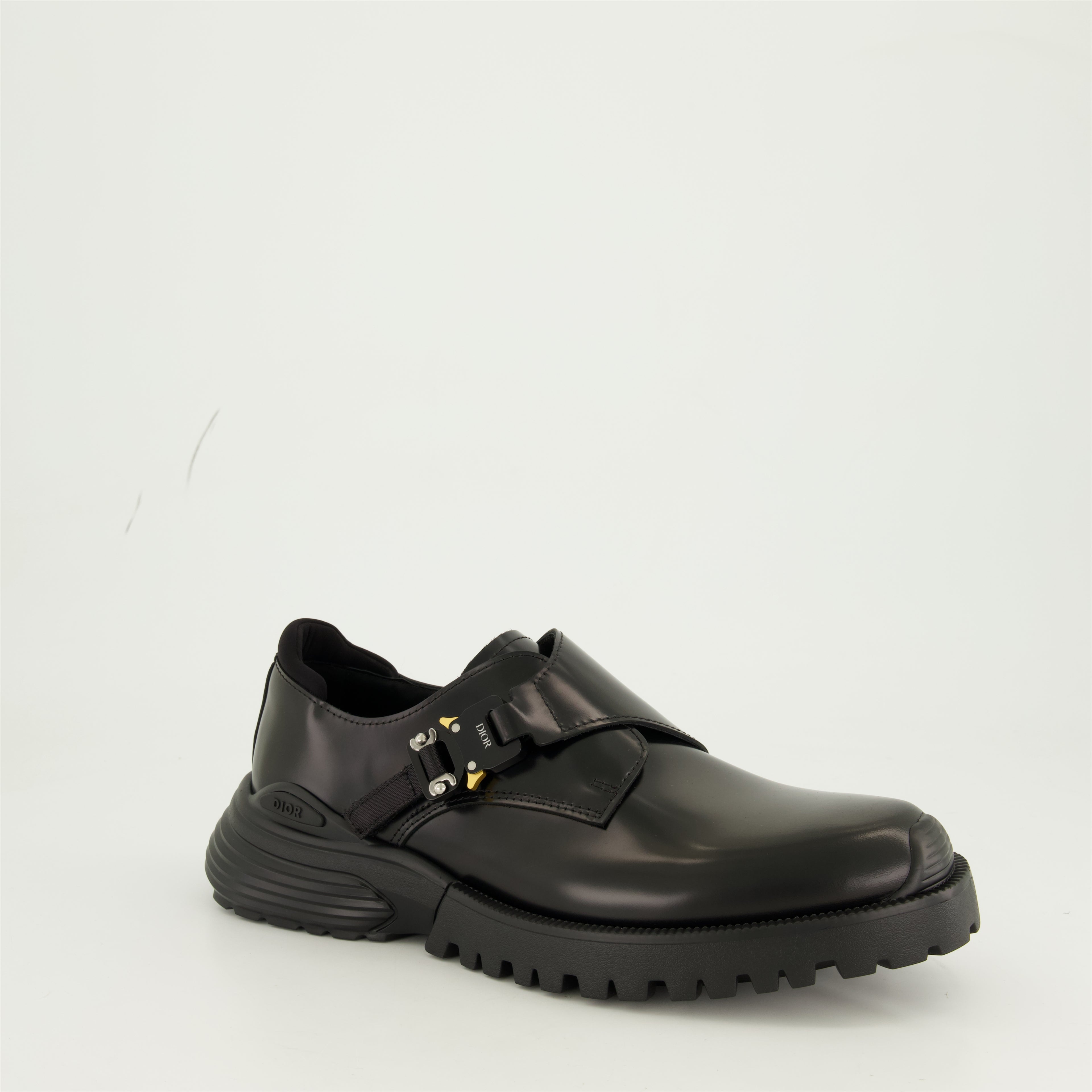 Chaussures de ville Derbies Monk Combat Dior Noir Homme