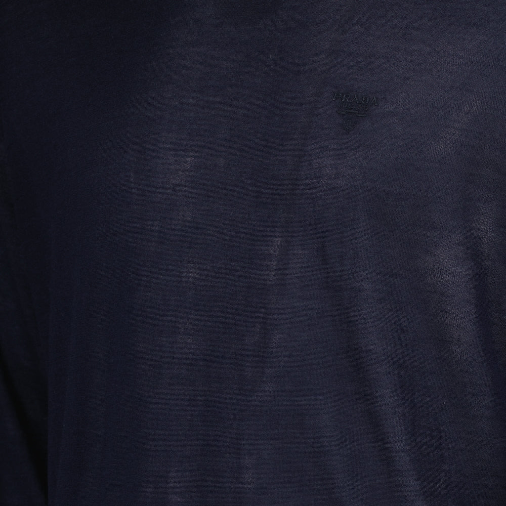 Maglieria Maglione in Lana Fine Prada Blu scuro Homme