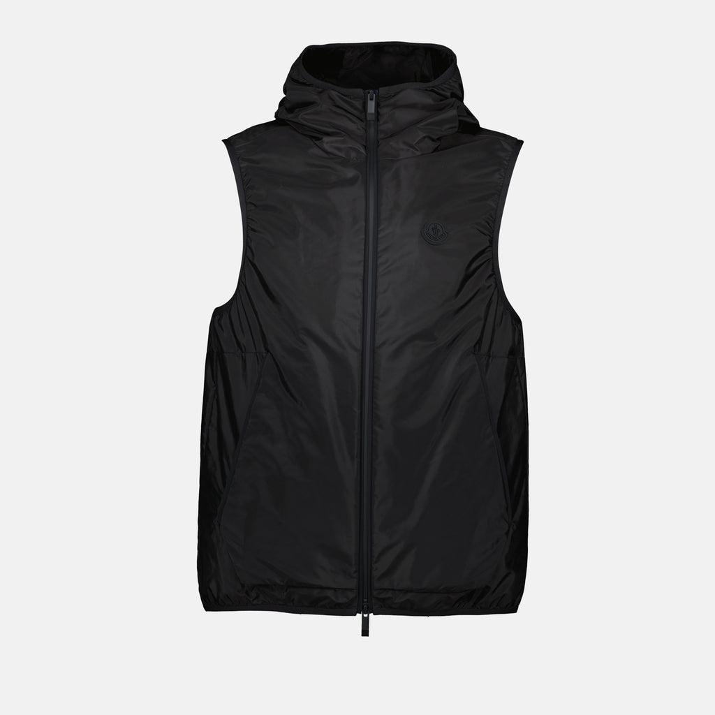 Vestes Veste sans manches Moretan Moncler Noir Homme